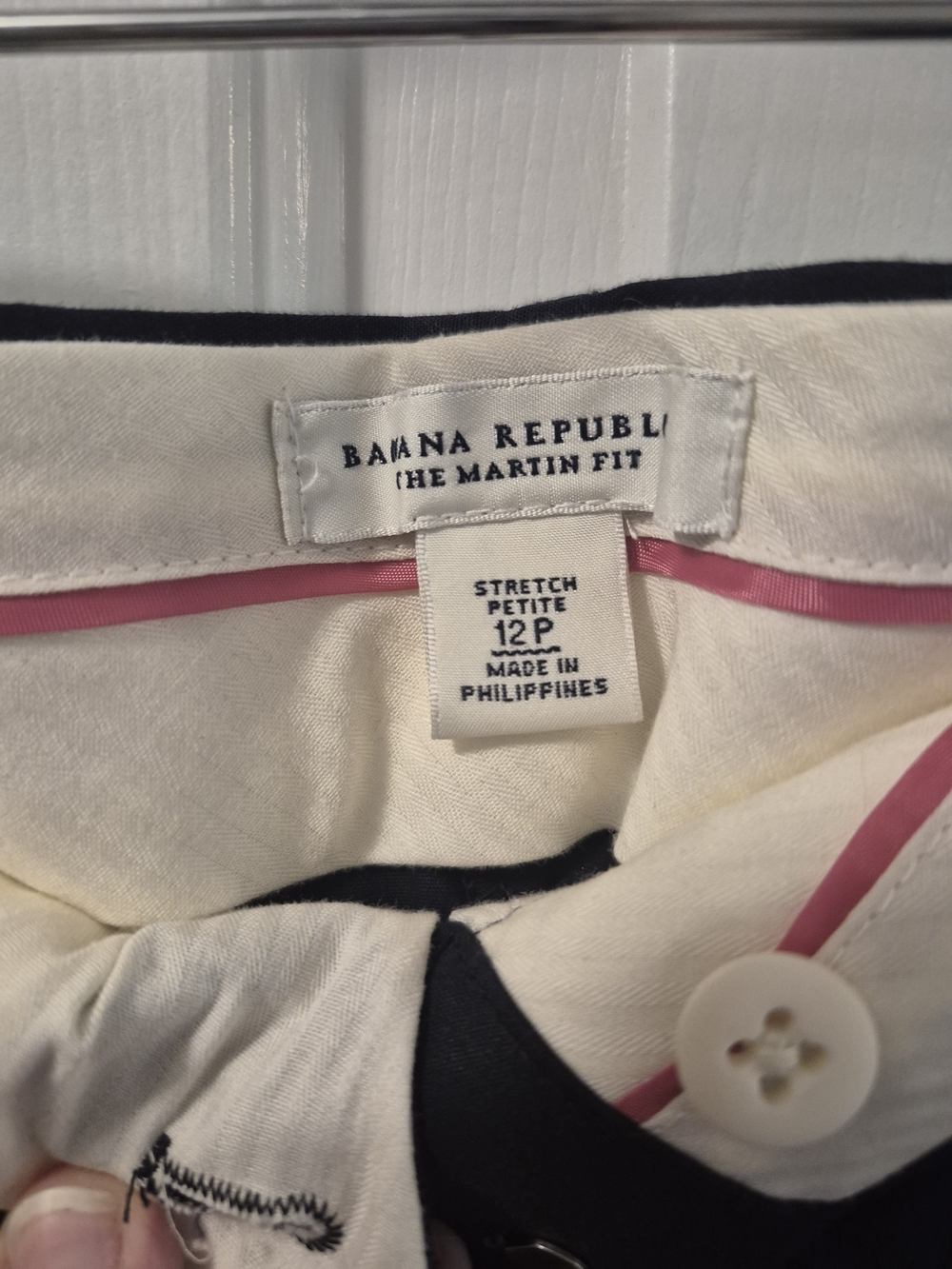 Banana Republic NWT Martin Fit Women’s Black Pants, Sz 12 P - Picture 2 of 7